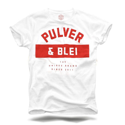UNIQ ROUGE - T-Shirt weiss/rot - Pulver & Blei