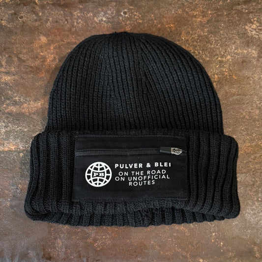 Unofficial Routes - Unisex Beanie in schwarz - Pulver & Blei