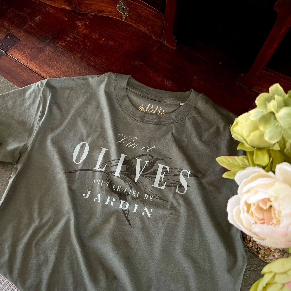 Vin et Olives - Oversize T-Shirt - Pulver & Blei