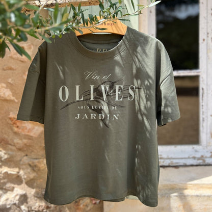 Vin et Olives - Oversize T-Shirt - Pulver & Blei