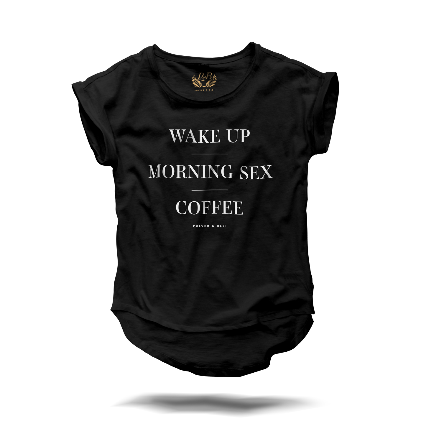 Wake Up - Morning Sex - Black Fashion Tee