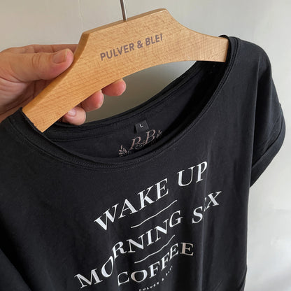 Wake Up - Morning Sex - Black Fashion Tee