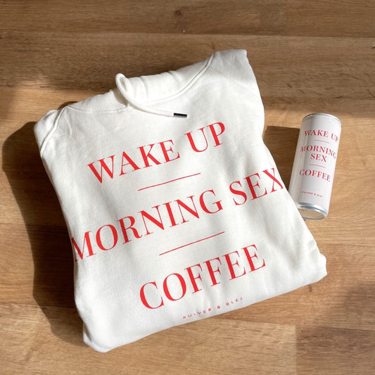 Wake Up - Morning Sex - Hoodie Creme - Pulver & Blei