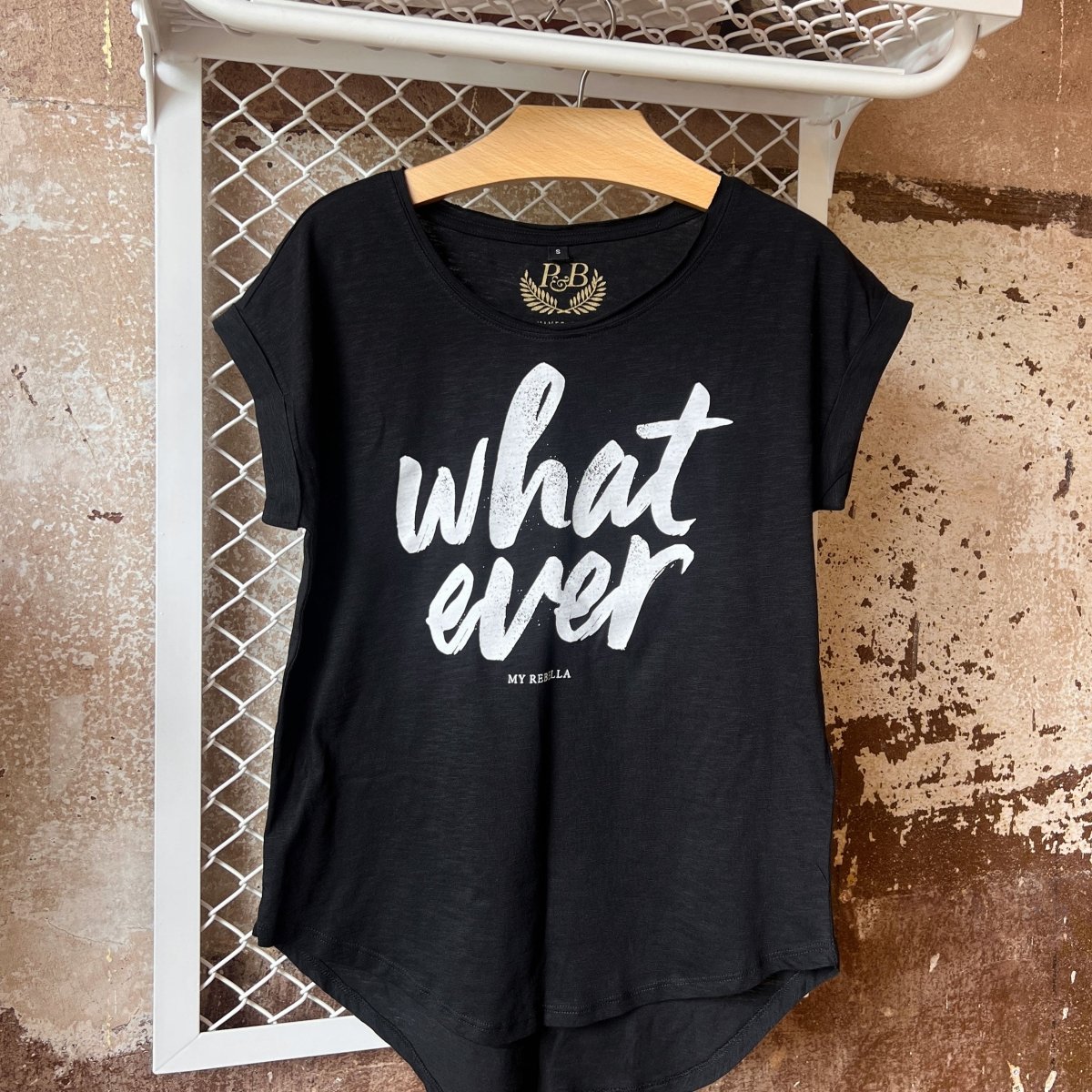 What Ever - Fashion Shirt Black - Pulver & Blei