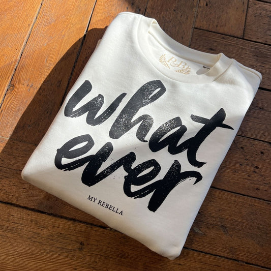 What Ever Sweatshirt - Natur - Pulver & Blei