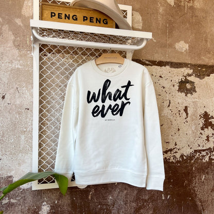 What Ever Sweatshirt - Natur - Pulver & Blei
