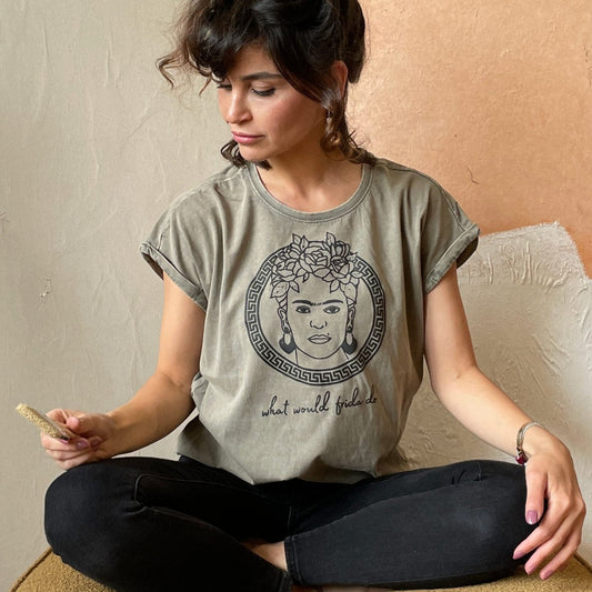 What would Frida do Washed Grey - Pulver & Blei