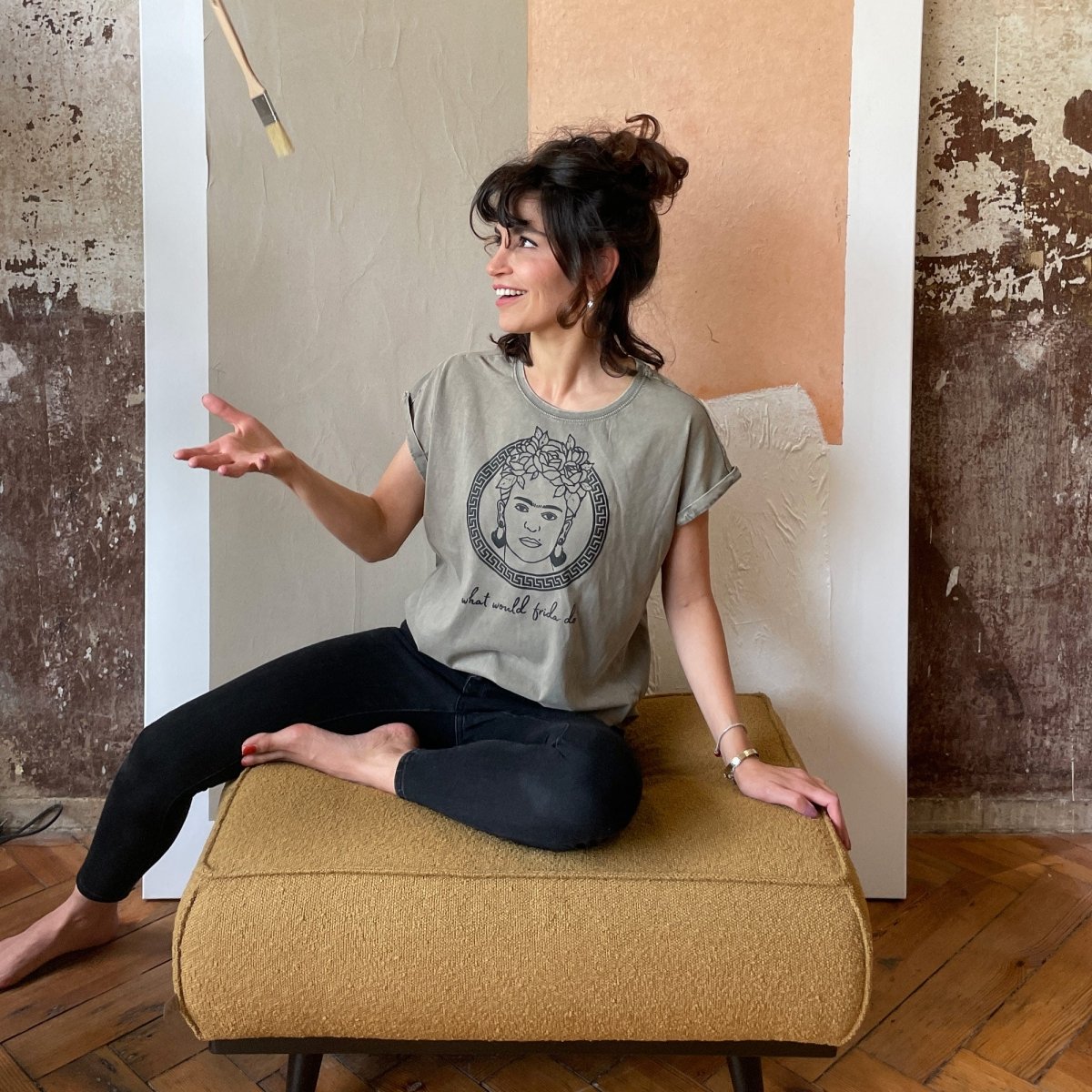What would Frida do Washed Grey - Pulver & Blei