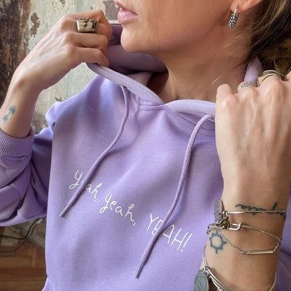 YEAH YEAH YEAH LILA HOODIE - Pulver & Blei