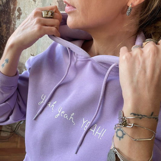YEAH YEAH YEAH LILA HOODIE - Pulver & Blei