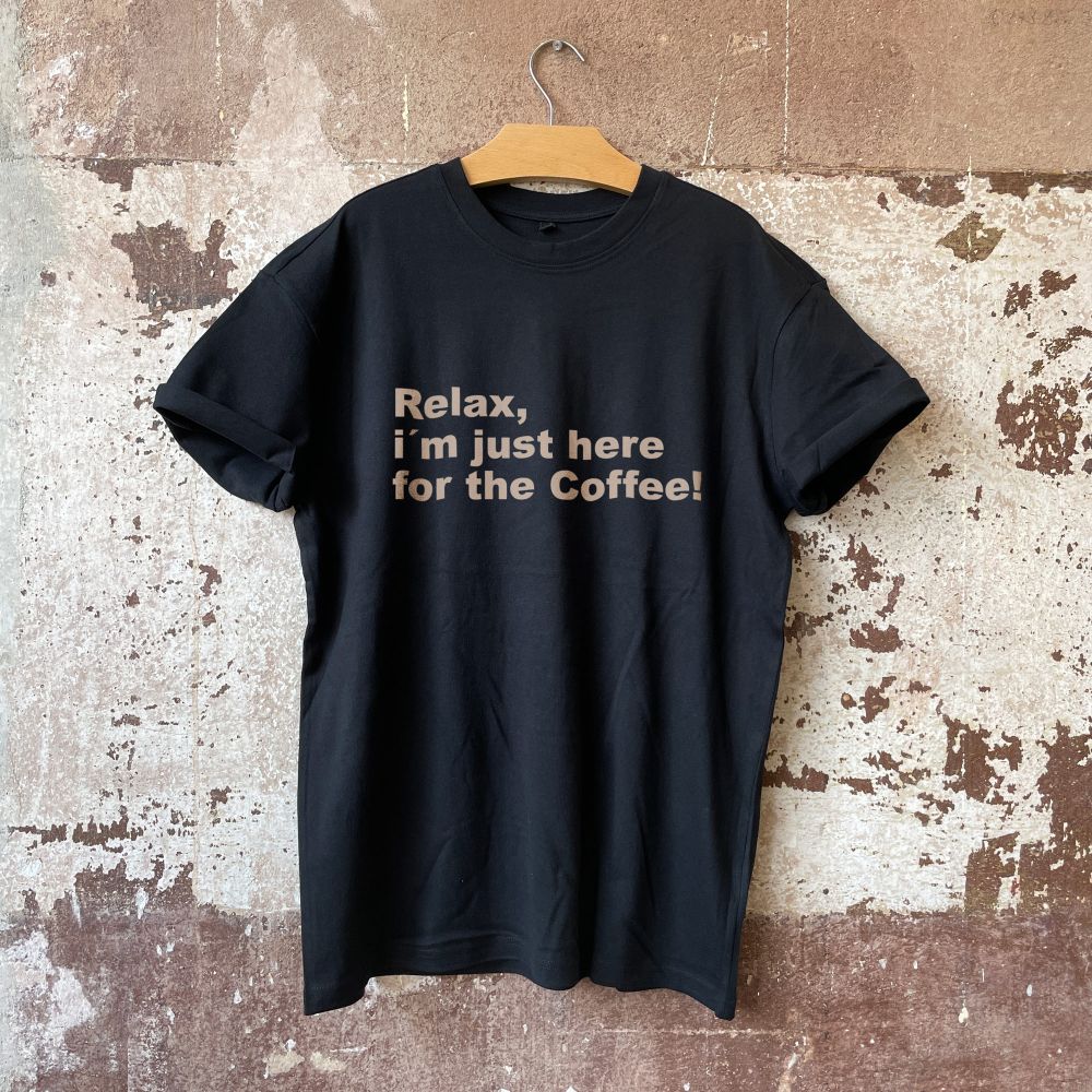 Relaxed Coffee - Heavy Oversize Tee Black