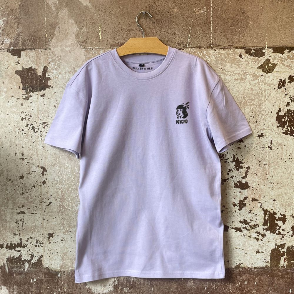 Psycho - Heavy Oversize T-Shirt Lilac
