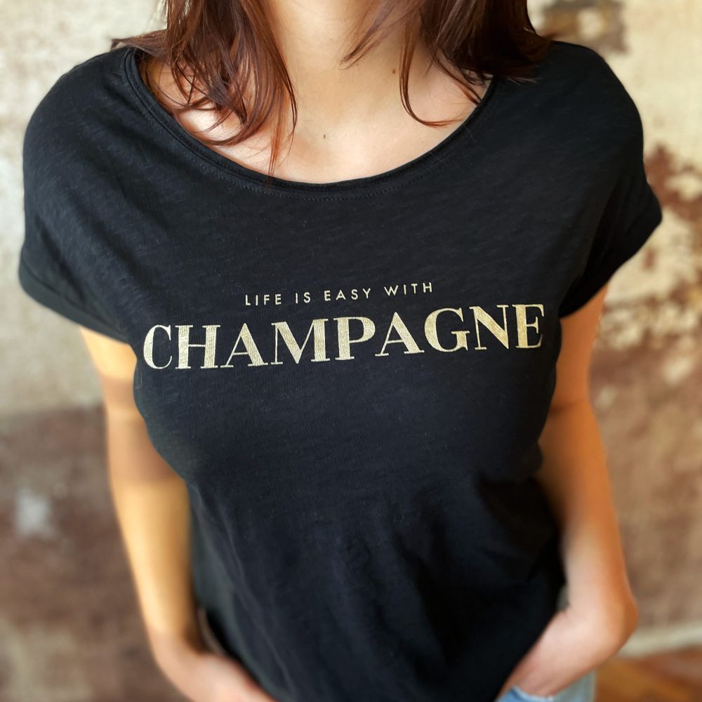 "Life is easy with Champagne" Gold Edition