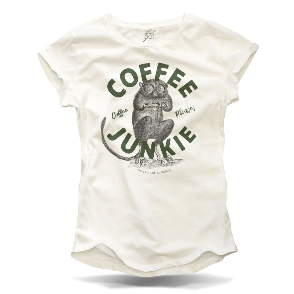 Coffee Junkie T-Shirt woman natur