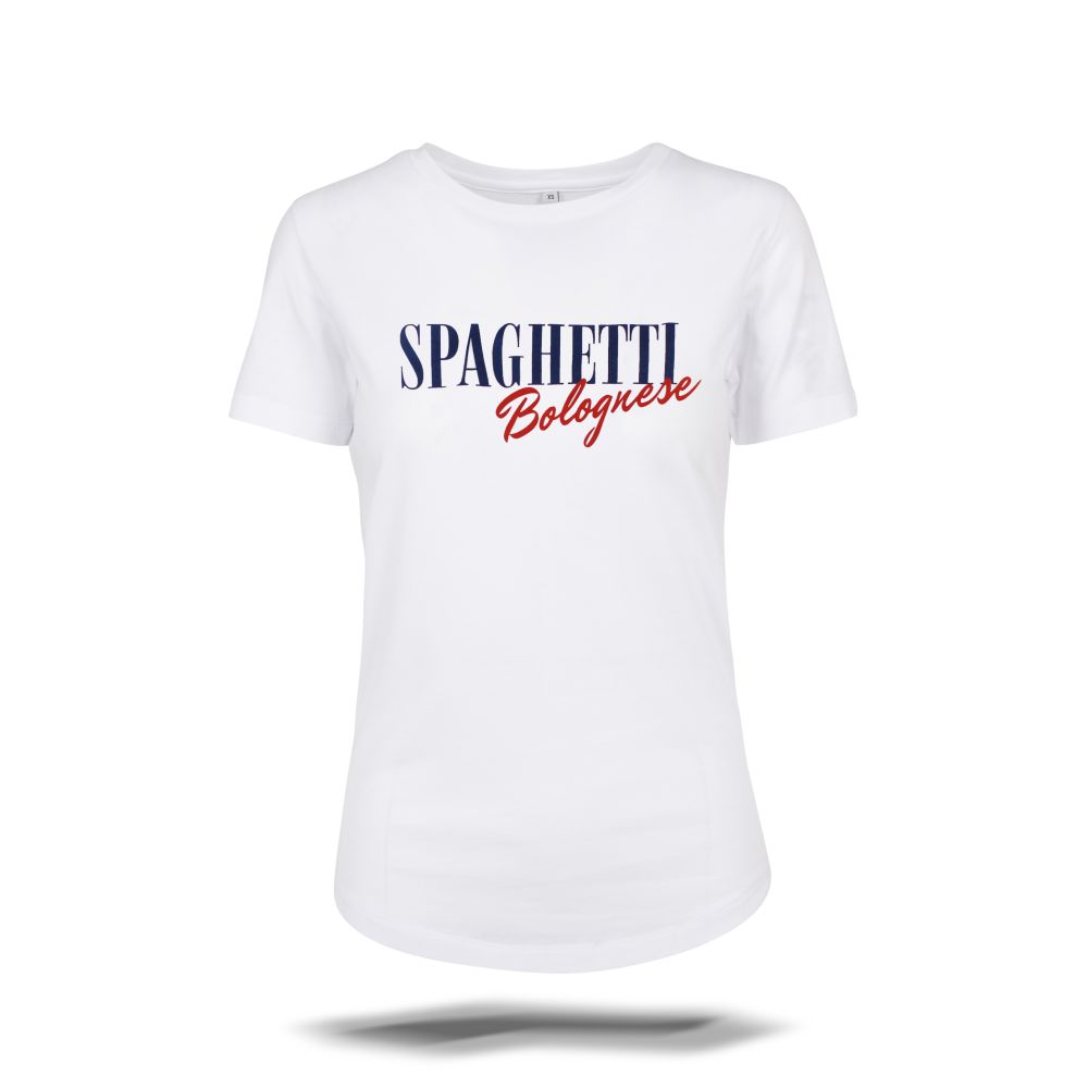 Spaghetti Bolognese T-Shirt weiss