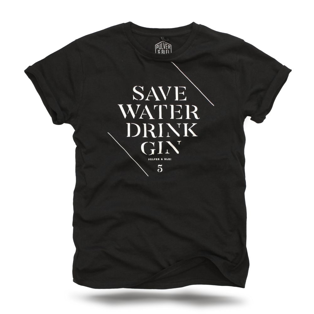 Save water drink gin - Men Black
